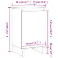 vidaXL Komoda čierna 40x35x70 cm kompozitné drevo
