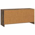 vidaXL TV skrinka Dymový dub 99 x 34,5 x 47 cm Kompozitné drevo
