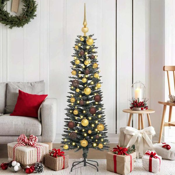vidaXL Umelý vianočný stromček Zelená 120 cm PVC, plast a oceľ