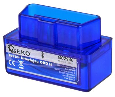 Autodiagnostika ELM 327 bluetooth modrá, Android GEKO
