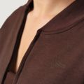 Dámska mikina Zip-Up NEO Mocha - GymBeam, veľkosť M, 40.3% modal, 39.8% cotton, 15.2% polyester, 4.7% elastane