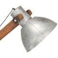 vidaXL Stojanová lampa strieborná masívne mangovníkové drevo E27