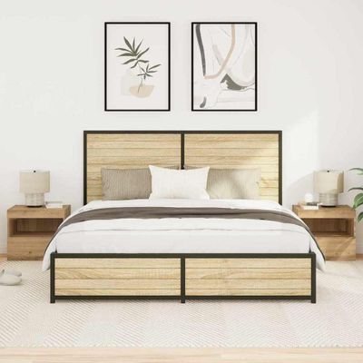 vidaXL Nočný stolík so zásuvkou 2 pcs Remeselný dub 50 x 40 x 45 cm