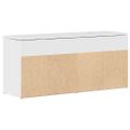 vidaXL lavica na topánky biela lesklá 102 x 30,5 x 45 cm umelé drevo
