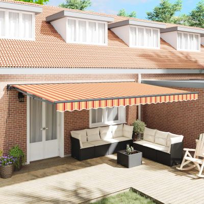 vidaXL Rám markízy Viacfarebný 500 × 300 cm Polyester s PU povrchom