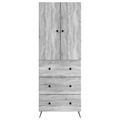 vidaXL Sada skríň 2 ks 66 x 34,5 x 90 cm Kompozitné drevo Sivý Sonoma