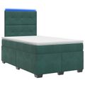 vidaXL Posteľ boxspring s matracom Tmavozelená 120 x 200 cm Zamat