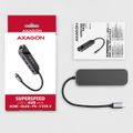 AXAGON HMC-6GL, USB 3.2 Gen 1 hub, 3x USB-A, HDMI 4k/30Hz, RJ-45 GLAN, PD 100W, kabel USB-C 20cm Dokovací stanice, USB typ C, kompatibilní s Thunderbolt 3, 1x HDMI, 3x USB 3.0, 1x USB typ C, RJ-45, Power Delivery 60W