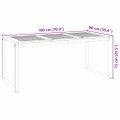 vidaXL Záhradný jedálenský set 7 ks Čierna a Hnedá polyratan