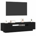 vidaXL TV skrinka 160 x 35 x 40 cm Čierna Kompozitné drevo