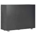 vidaXL Komoda čierna 107x35x80,5 cm vysokolesklá