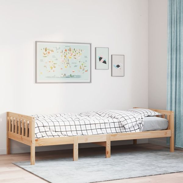 vidaXL Detská posteľ bez matraca 80x200 cm, borovicový masív