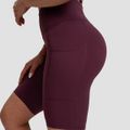 Dámske šortky Biker Eggplant - GymBeam, veľkosť XXL, veľkosť oblečenia XXL