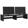 vidaXL Stojan na monitor čierny 100x27x20 cm masívna borovica