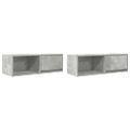 vidaXL TV skrinky 2 ks betónovo sivé 80x31x25,5 cm kompoz.drevo