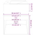 vidaXL Umývadlo minerálny/mramorový odliatok 50x38x11cm antracitové