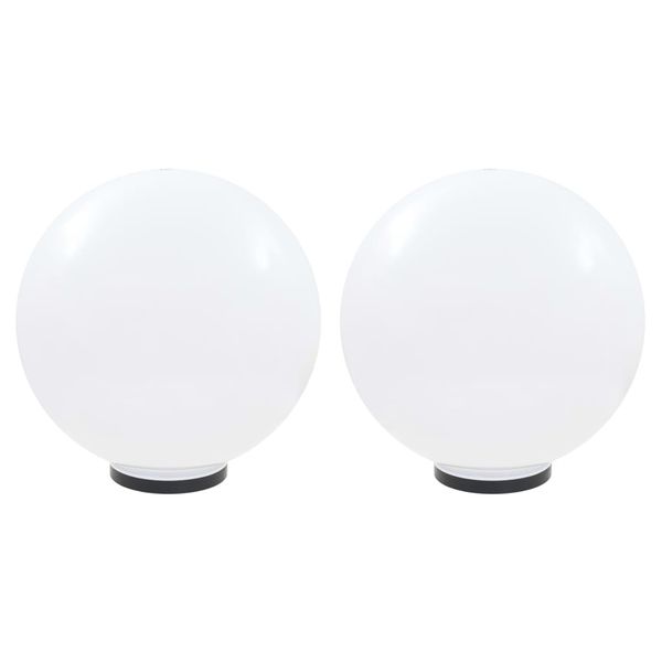 vidaXL LED lampy v tvare gule 2 ks 50 cm PMMA