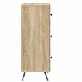 vidaXL Zásuvkový kabinet Dub sonoma 33 x 34,5 x 90 cm Kompozitné drevo