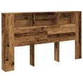 vidaXL Skrinka na čelo postele staré drevo 180x18,5x102,5cm komp.drevo