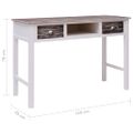 vidaXL Písací stôl hnedý 110x45x76 cm drevený