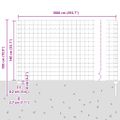 vidaXL Euro oplotenie s pilierom 10 x 1,4 m PVC potiahnutá oceľ Sivá