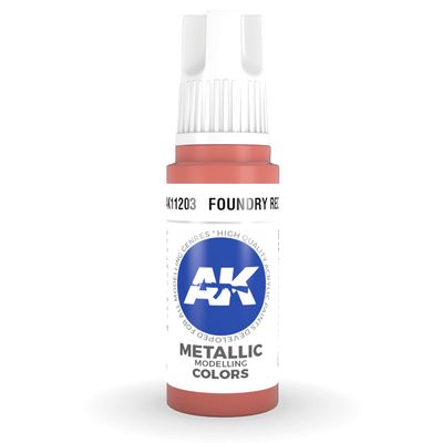 AK Interactive: General Series - Metallic Foundry Red