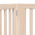 vidaXL Brána pre psa s dverami sklad. 6 panelov 480 cm topoľové drevo