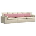 vidaXL Vankúše na pohovku 2 pcs Ružová 200 x 40 cm Kordúrová tkanina