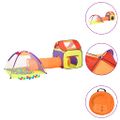 vidaXL Detský stan na hranie s 250 loptičkami farebný 338x123x111 cm