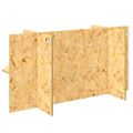 vidaXL Základňa terária s poličkou Hnedá 100 x 40 x 50 cm OSB