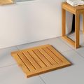 vidaXL Kúpeľňová predložka Hnedá 50 x 50 cm Pevné akáciové drevo