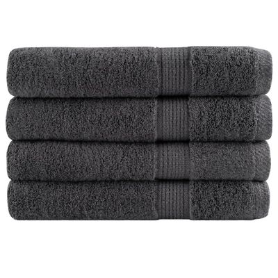 vidaXL Prémiové uteráky SOLUND 4 ks biele 100x200 cm 600 g/m2