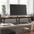 vidaXL Stojan na monitor dymový dub 105x23x15,5 cm kompozitné drevo