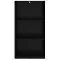 vidaXL Regál na knihy 60 x 30 x 114 cm Kompozitné drevo Čierny dub