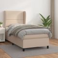 vidaXL Boxspring posteľ s matracom kapučínová 80x200 cm umelá koža