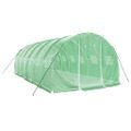 vidaXL Fóliovník s oceľovým rámom zelený 18 m² 6x3x2 m