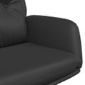 vidaXL Relaxačná stolička čierna pravá koža
