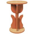 vidaXL Konferenčný stolík Včelí hnedý 39,5 x 39,5 x 53,5 cm