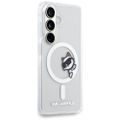 Puzdro Karl Lagerfeld IML Peekaboo Choupette MagSafe pre Samsung Galaxy S26 transparentné