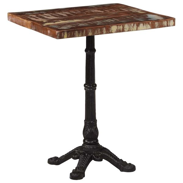 vidaXL Bistro stolík 60x60x76 cm recyklovaný masív