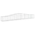 vidaXL Oblúkový gabionový kôš 8 ks 400x50x40/60 cm pozinkované železo
