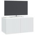 vidaXL Nástenná TV skrinka Biela 59,5 x 31 x 30 cm Kompozitné drevo