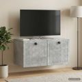 vidaXL Nástenná TV skrinka Nástenný Betónovo sivá 59,5 x 31 x 30 cm