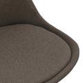 vidaXL 5-dielna jedálenská súprava sivohnedá