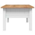 vidaXL Konferenčný stolík, biely 100x60x45 cm, borovica Panama Range