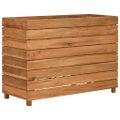 vidaXL Vyvýšený záhon 100x40x72 cm, recyklované tíkové drevo a oceľ