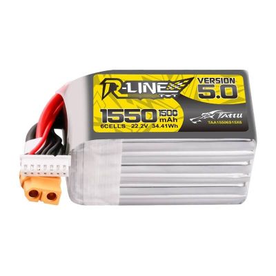 Lipo Tattu R-Line verzia 5.0 1550mAh 22,2V 150C 6S batéria s konektorom XT60