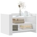 vidaXL Konferenčný stolík biely 80x50x50 cm kompozitné drevo