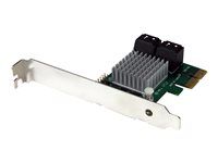 PCIe SATA 3 Controller Adapter (PEXSAT34RH) - Riadic úložiska (RAID) - 4 Kanál - SATA 6Gb/s - nízky profil - RAID 0, 1, 10, JBOD - PCIe 2.0 x2 - pre P/N: ST521PMINT
