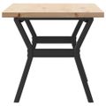 vidaXL Konferenčný stolík v tvare Y 100x50x45,5 cm borovica a oceľ